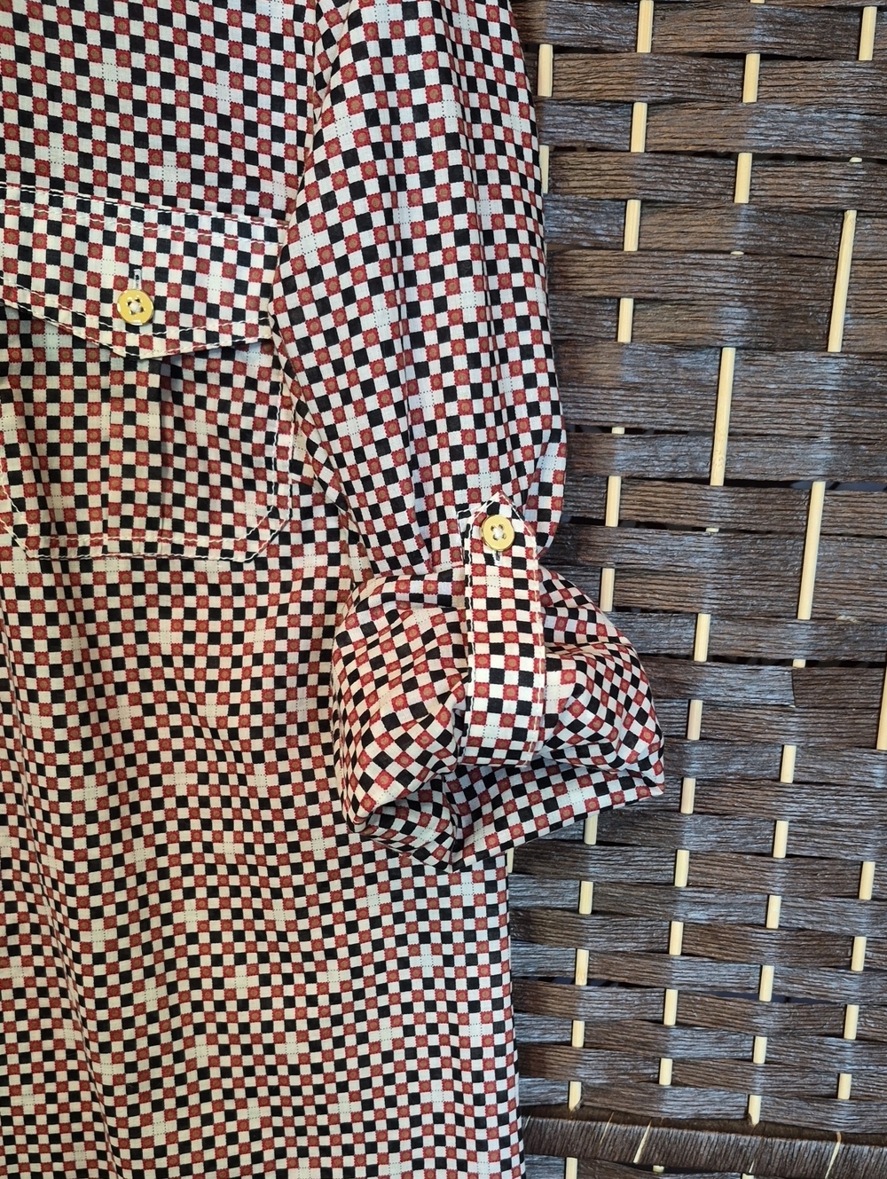 Tory Burch Brown and White Patterned Tunic - Picture 8 of 9